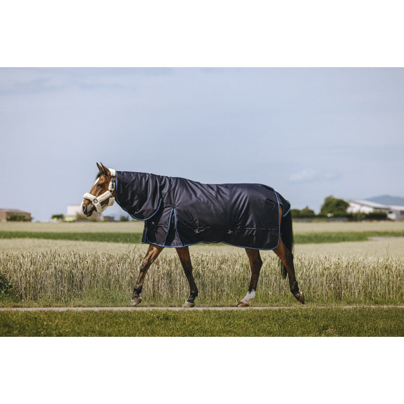 Boomerang Equestrian - Riding World Turnout Rug 220 g With Full Neck Navy