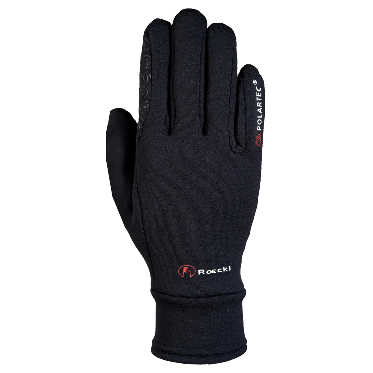 Black glove on a white background
