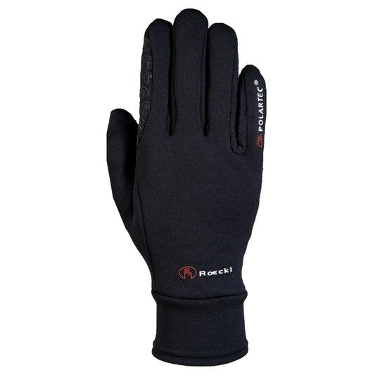 Black glove on a white background