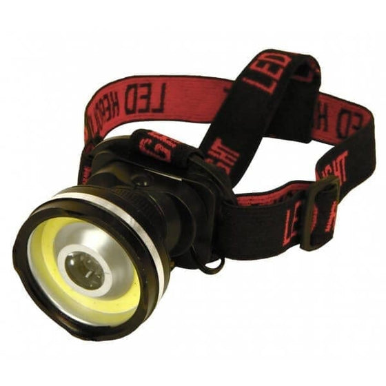 Rolson USB 3W Rechargeable LED Headlamp - ONESIZE - Headtorch