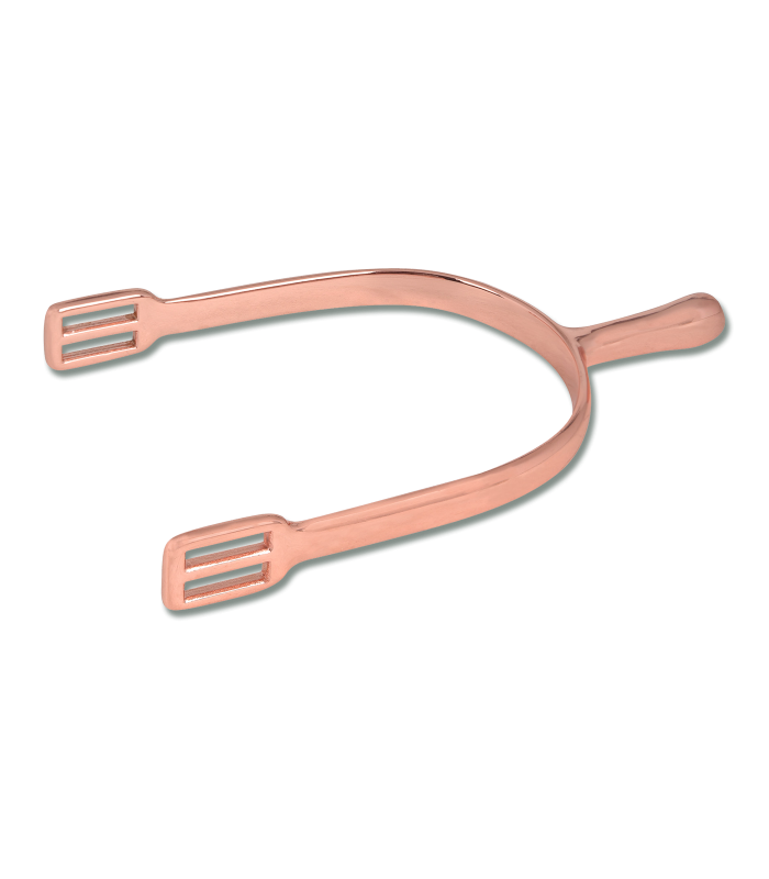 Rose gold spur on a transparent background