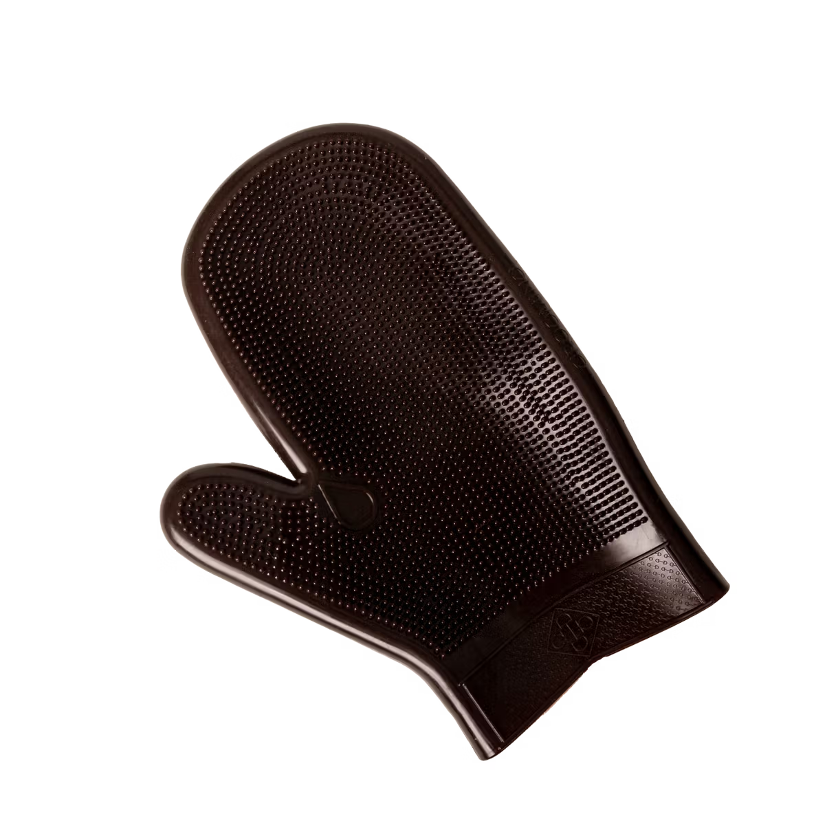 Brown glove on a white background