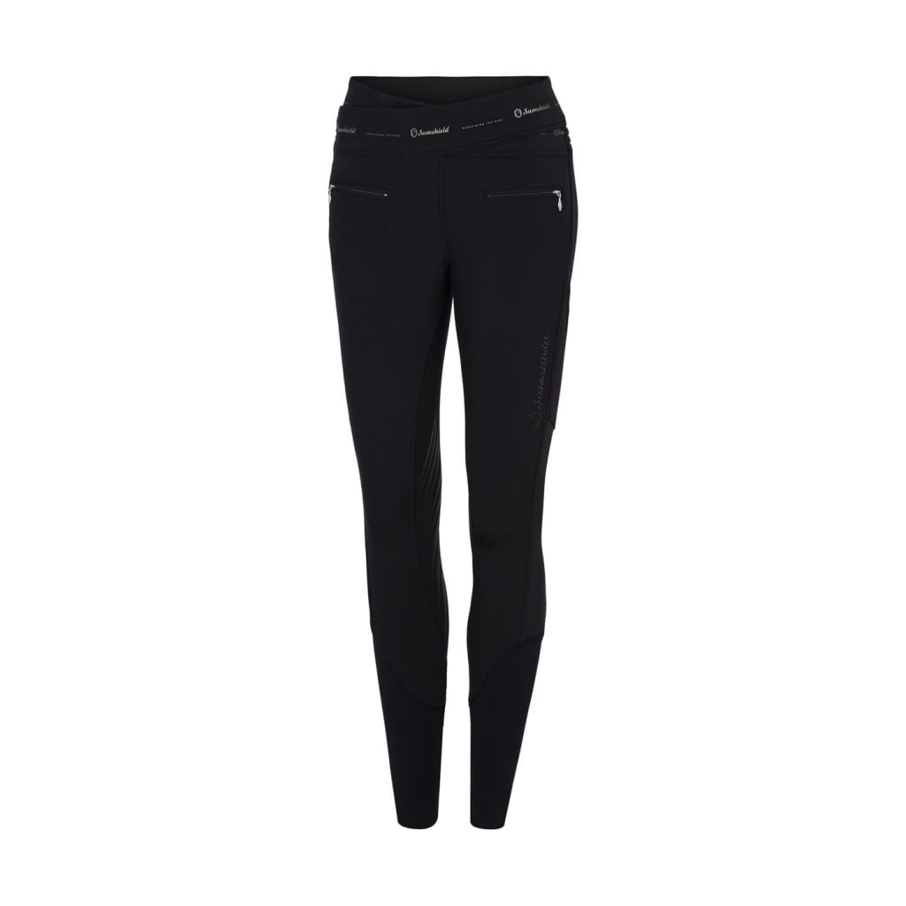 Samshield Ladies Fleece Lined Riding Tights Alpha Black - Tights