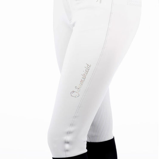 Boomerang Equestrian - Samshield Ladies Knee Grip Breeches Adele Holographic White