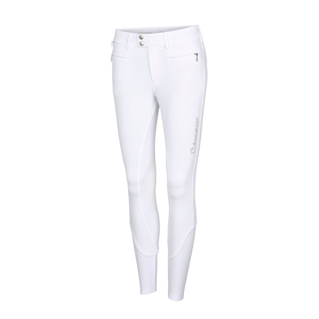 Samshield Ladies Knee Grip Breeches Adele White/Tone - Ladies Breeches