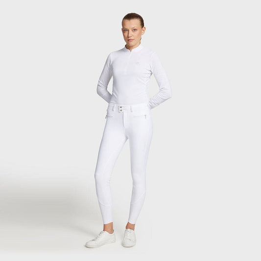 Boomerang Equestrian - Samshield Ladies Knee Grip Breeches Chloe Crystal White