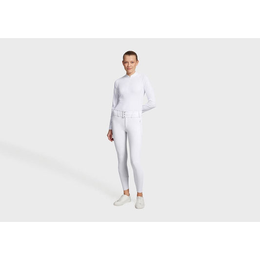 Boomerang Equestrian - Samshield Ladies Knee Grip Breeches Even White Texturized