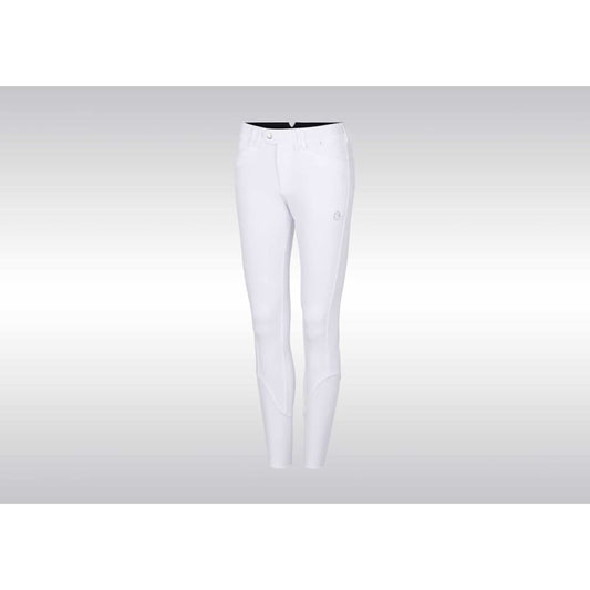 Boomerang Equestrian - Samshield Ladies Knee Patch Grip Breeches Mathilde White