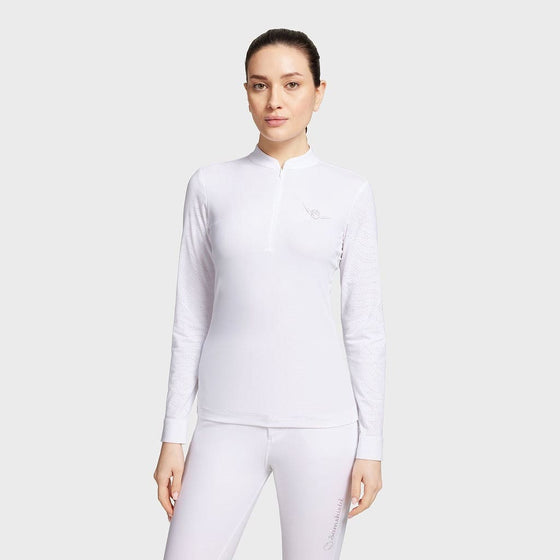 Samshield Ladies Long Sleeved Competition Shirt Aloise Boreal White