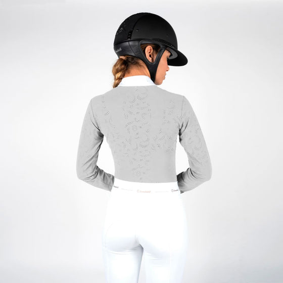 Samshield Ladies Long Sleeved Competition Shirt Louison Light Grey - Competition Shirt
