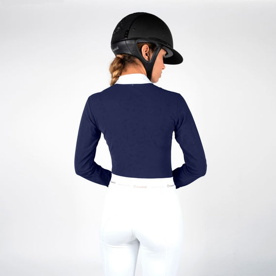 Samshield Ladies Long Sleeved Competition Shirt Louison Navy - Competition Shirt