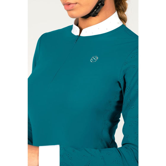 Samshield Ladies Long Sleeved Competition Shirt Louison Ocean Depth - Competition Shirt