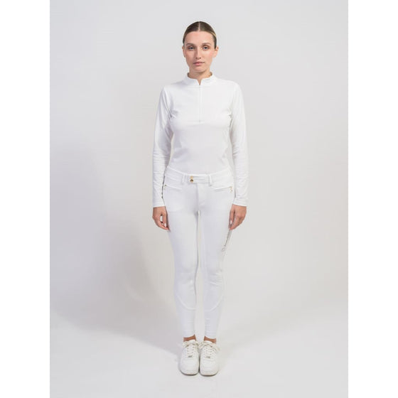 Samshield Ladies Long Sleeved Training Top Brunella White - Training Shirt