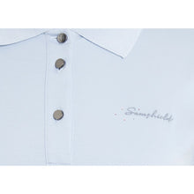 Samshield Ladies Polo Shirt Margot Script Light Blue - Polo Shirt