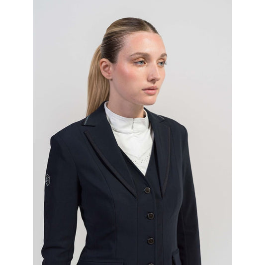 Boomerang Equestrian - Samshield Ladies Serena Crystal Fabric Competition Jacket Navy