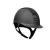 Samshield Limited Edition Matt Collection Shadowmatt Standard Helmet Black With Alcantara Top & 5 Jet Hematite Swarowski Crystals - M /