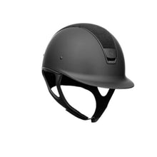  Samshield Limited Edition Matt Collection Shadowmatt Standard Helmet Black With Alcantara Top & 5 Jet Hematite Swarowski Crystals - M /