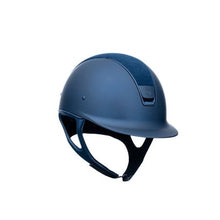  Samshield Limited Edition Matt Collection Shadowmatt Standard Helmet Navy With Alcantara Top & 5 Crystal Metallic Blue Swarowski Crystals - 