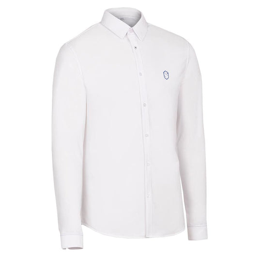 Boomerang Equestrian - Samshield Men's Long Sleeved Competition Shirt Georges White