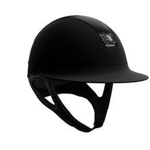  Samshield Miss Shield Shadowmatt Helmet Black Crystal Fabric Blazon and Leather Top - Medium / Black - helmet