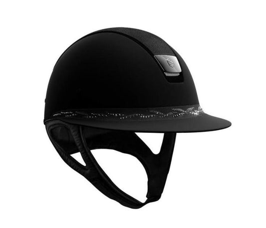 Boomerang Equestrian - Samshield Miss Shield V2 2.0 Helmet Black Flower Swarowski
