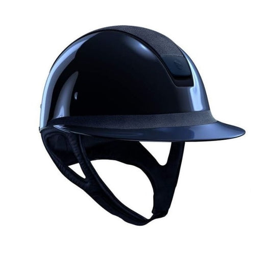 Boomerang Equestrian - Samshield Miss Shield V2 2.0 Helmet Gloss Navy Alcantara