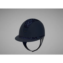  Samshield Miss Shield V2 2.0 Navy Helmet With Blue Crystal Leaf Top & Frontal Band Matt Navy Trim & Blazon - M - helmet