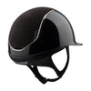 Samshield Shadowglossy V2 2.0 Helmet Black With Alcantara Top & Crystal Fabric Metal Eclipse Blazon - M - Helmet