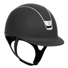  Samshield Shadowmatt V2 2.0 Helmet Black With Black Chrome Trim & Blazon - Helmet