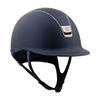 Samshield Shadowmatt V2 2.0 Helmet Navy With Black Chrome Trim & Blazon And 300 Swarowski Crystals - M - Helmet
