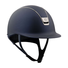  Samshield Shadowmatt V2 2.0 Helmet Navy With Black Chrome Trim & Blazon And 300 Swarowski Crystals - M - Helmet