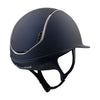 Samshield Shadowmatt V2 2.0 Helmet Navy With Black Chrome Trim & Blazon And 300 Swarowski Crystals - M - Helmet