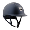 Samshield Shadowmatt V2 2.0 Helmet Navy With Black Chrome Trim & Blazon And 5 Swarowski Crystals - M - Helmet