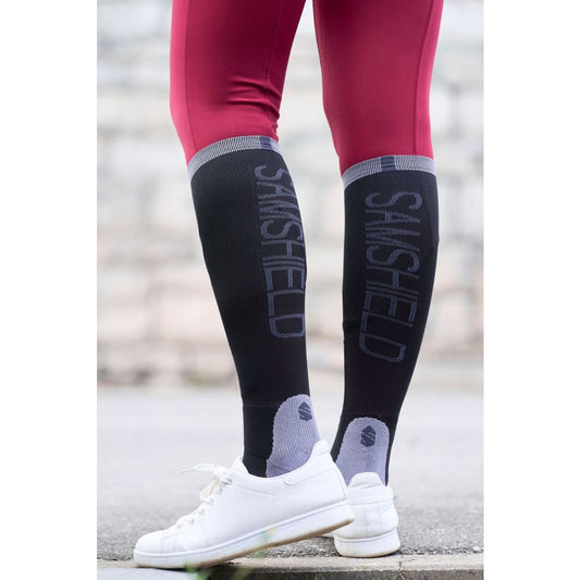 Boomerang Equestrian - Samshield Unisex Balzane Jaquard Socks Black