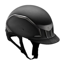  Samshield XJ Carbon Matt Helmet With Titanium Trim and Chrome Black Blazon - L - helmet