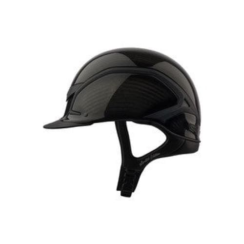 Samshield XJ Limited Edition Matt Collection Glossy Black Helmet Black Frame & Matt Embroidery on Chinstrap - L - helmet