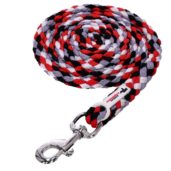 Schockemohle Catch Style Leadrope Black - True Red - BLACKRED / ONESIZE - Lead Rope