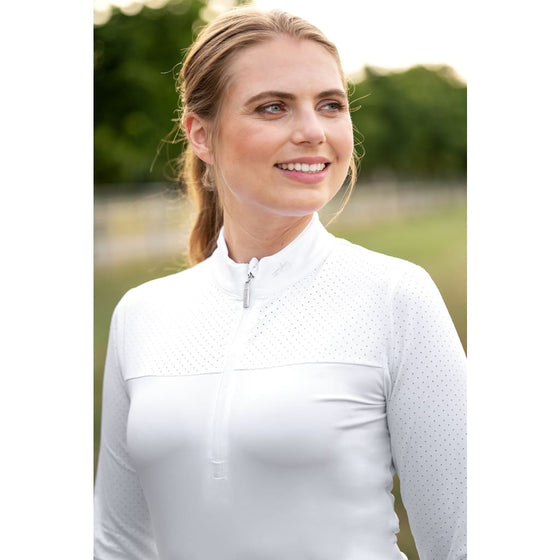 Schockemohle Ladies Training/Competition Shirt Penelope White - Ladies Baselayer
