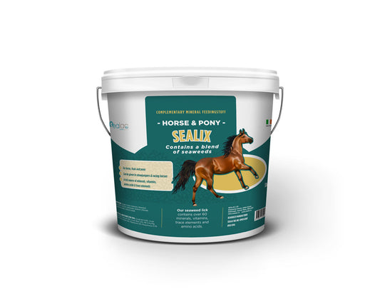 Bucket of Horse & Pony Sealix on a white background