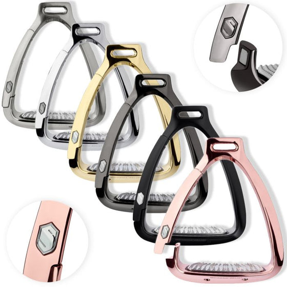 Samshield Shield'Rup Safety Stirrups Pink Gold