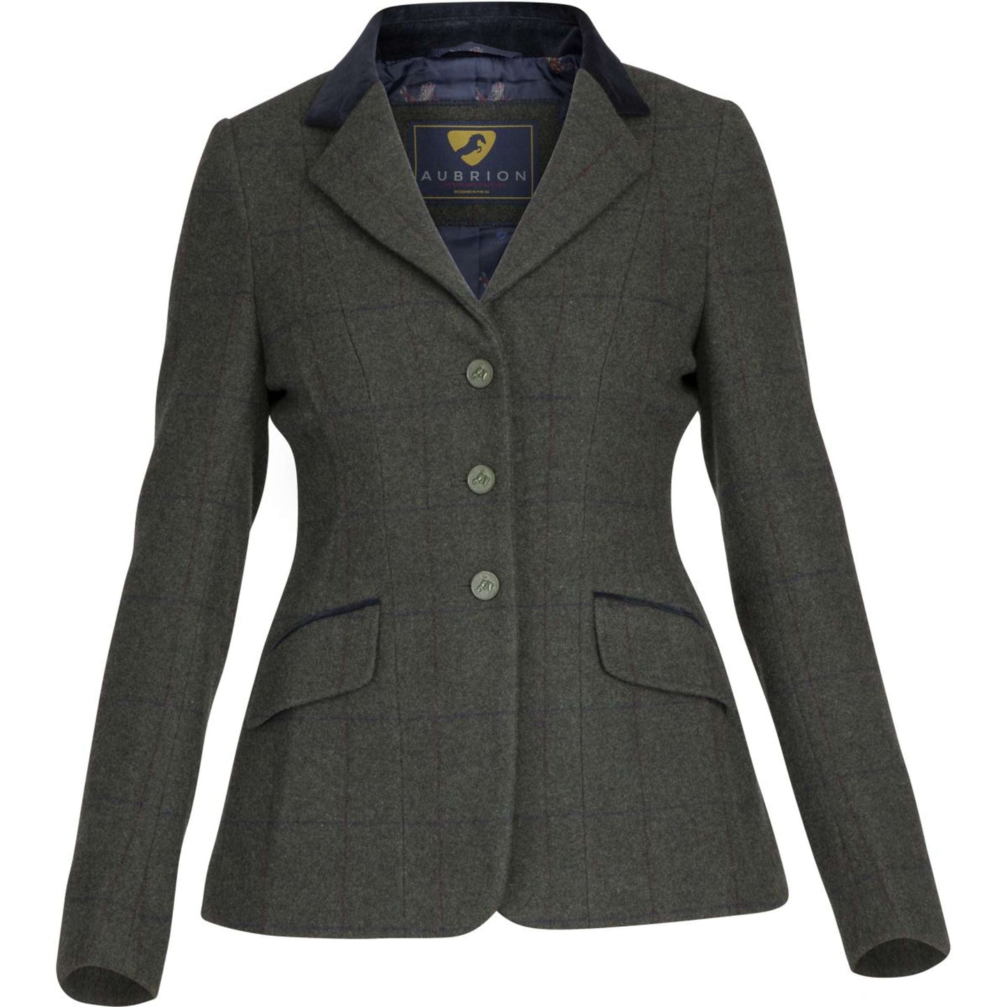 Aubrion Ladies Saratoga Tweed Jacket Elm Green