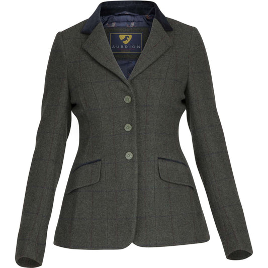 Aubrion Ladies Saratoga Tweed Jacket Elm Green