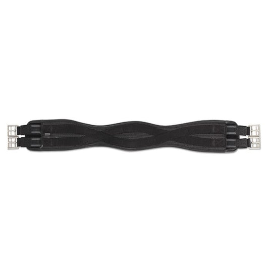 Boomerang Equestrian - Shires Anti Chafe Contour Girth With Elastic Black