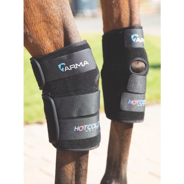 Shires Arma Hot/Cold joint Relief Boots Black Onesize - Horse Boots & Leg Wraps