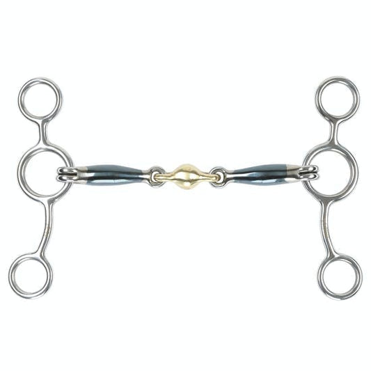 Boomerang Equestrian - Shires Blue Sweet Iron Tom Thumb with Lozenge