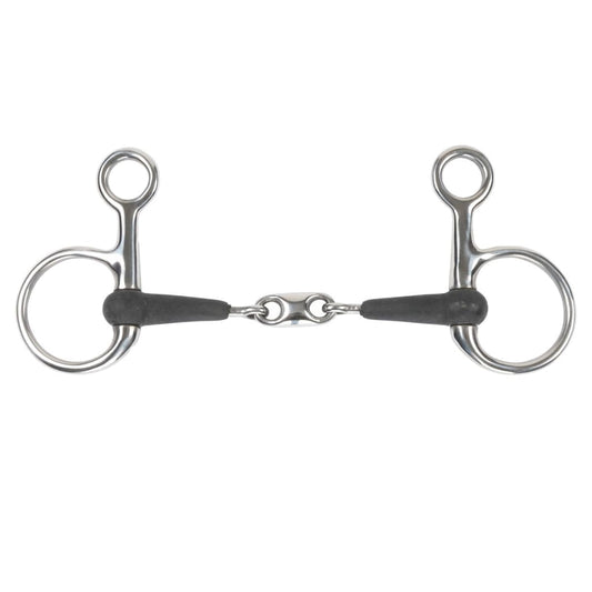 Boomerang Equestrian - Shires Equikind + Hanging Cheek Peanut Link Bit