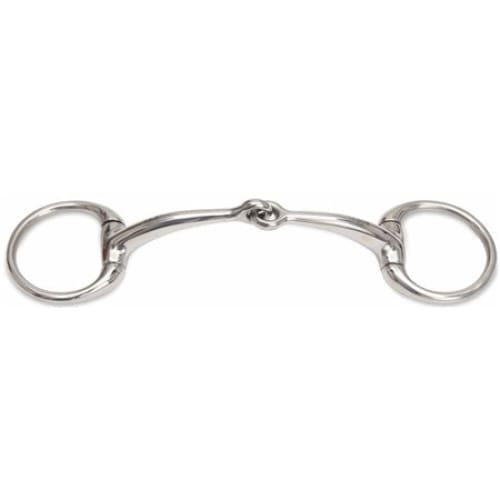 Boomerang Equestrian - Shires Small Ring Curved Mouth Eggbutt Snaffle Bit