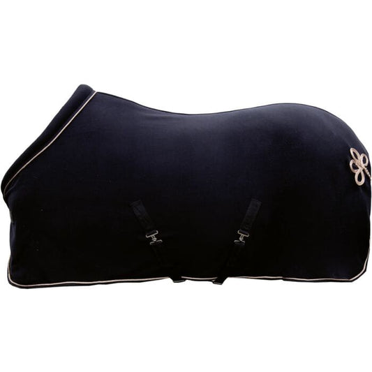 Boomerang Equestrian - Show Cooler With Collar And Hip Ornament Black/Rose Gold