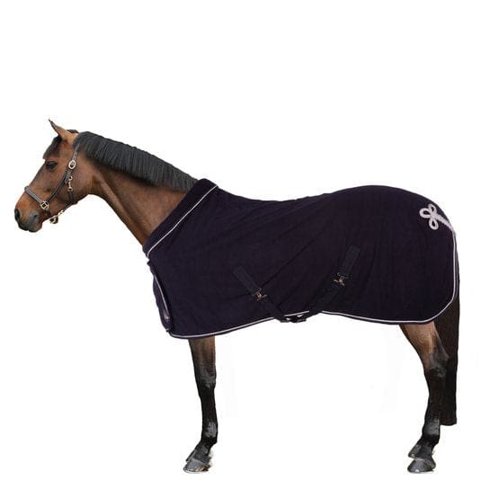 Show Cooler with Collar And Hip Ornament Deep Blue - Show Rug