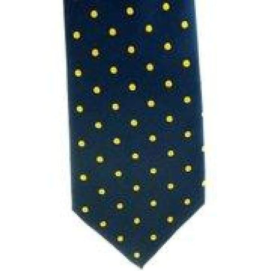 Boomerang Equestrian - Showquest Adult Tie Navy & Gold
